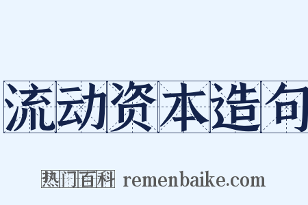 流动资本造句是什么意思的图片